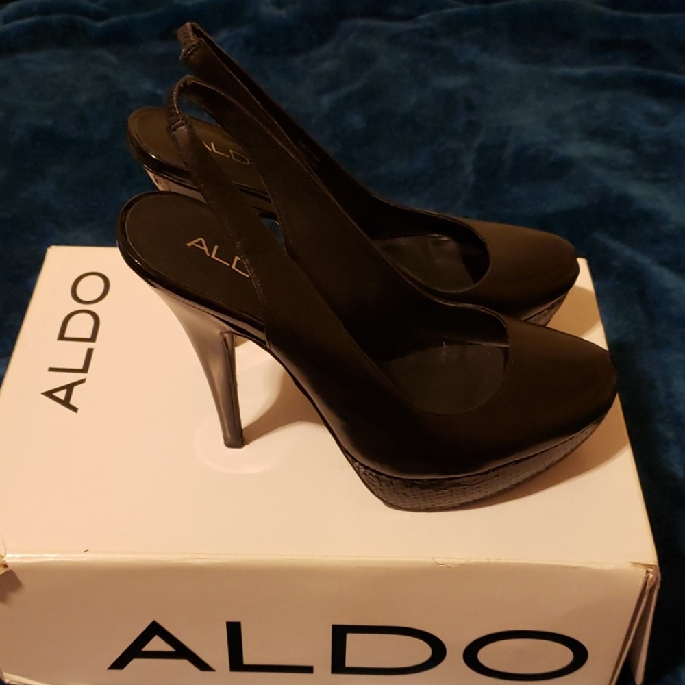 Aldo Vibbard Platform Peep-toe Pumps